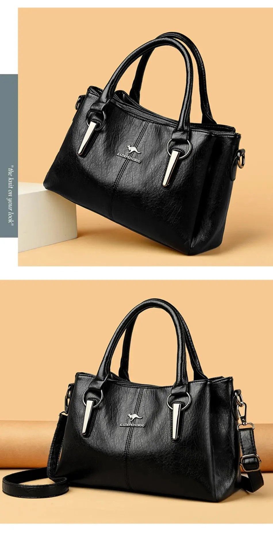 High-quality Soft Leather Luxury Handbags Women Bags Designer High-capacity Ladies Crossbody Hand Bags for Women 2024 Sac A Main