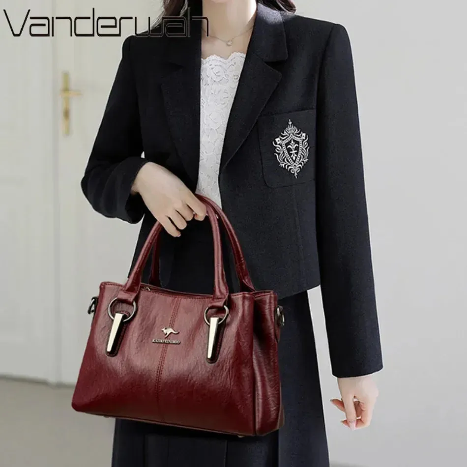 High-quality Soft Leather Luxury Handbags Women Bags Designer High-capacity Ladies Crossbody Hand Bags for Women 2024 Sac A Main