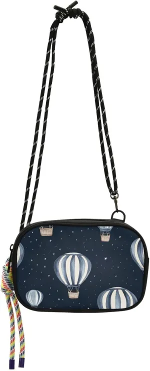 Hot Air Balloon Theater Navy Blue Cute Crossbody Bags for Mens Fashion with Adjustable Strap Cell Phone Purse Date bolsa para mujer