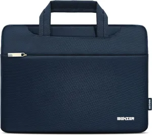 IBENZER Laptop Sleeve Bag for MacBook Air/Pro 13 13.3 14 inch, Carrying Case for 13 in Surface/HP/Dell/Lenovo Chromebook, Laptop Cover for M1 M2 Mac Air/Pro 13"-14”, Navy Blue, BG13-NVBL
