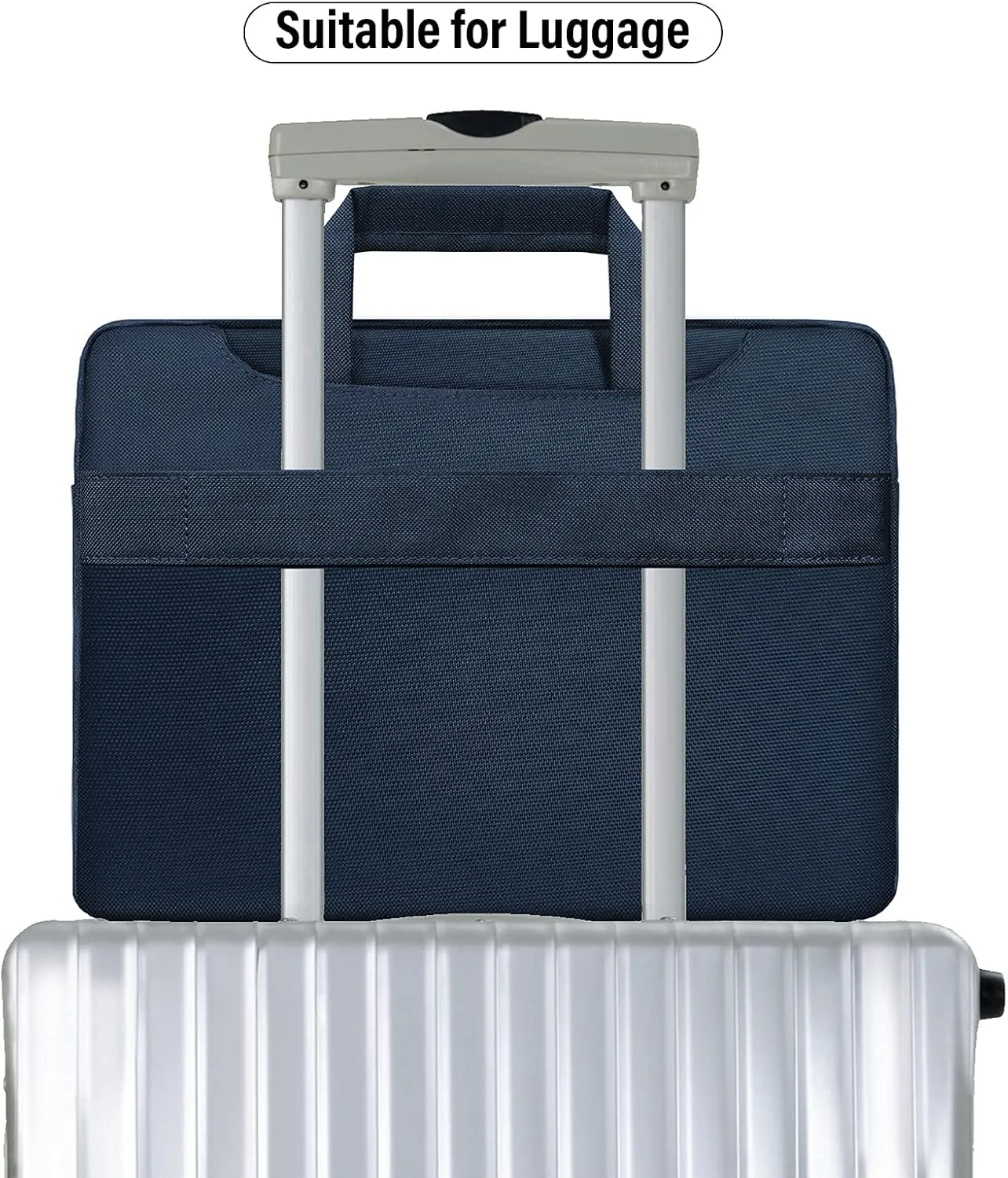 IBENZER Laptop Sleeve Bag for MacBook Air/Pro 13 13.3 14 inch, Carrying Case for 13 in Surface/HP/Dell/Lenovo Chromebook, Laptop Cover for M1 M2 Mac Air/Pro 13"-14”, Navy Blue, BG13-NVBL