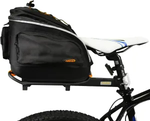 Ibera PakRak Quick-Release Mini Commuter Bike Trunk Bag and Seat-Post Bicycle Carrier Rack Combo