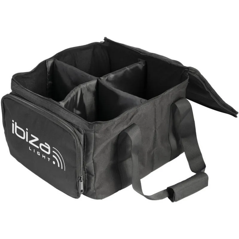 Ibiza Soft Bag 4 for 4 x Battery Uplighter Par Cans