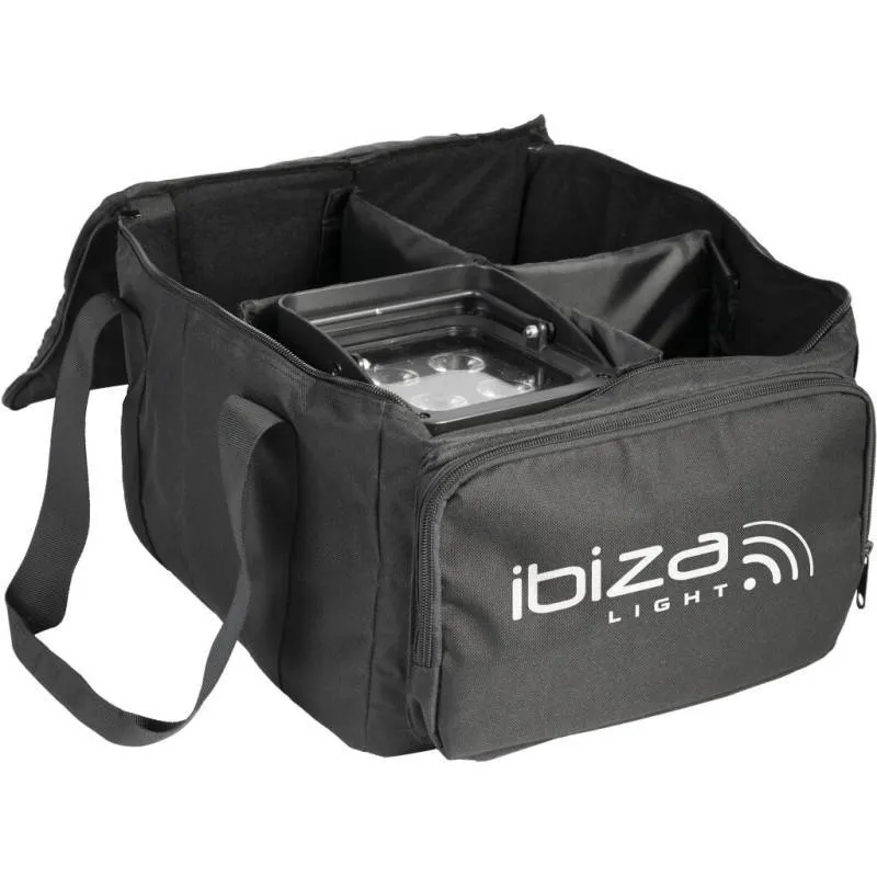 Ibiza Soft Bag 4 for 4 x Battery Uplighter Par Cans