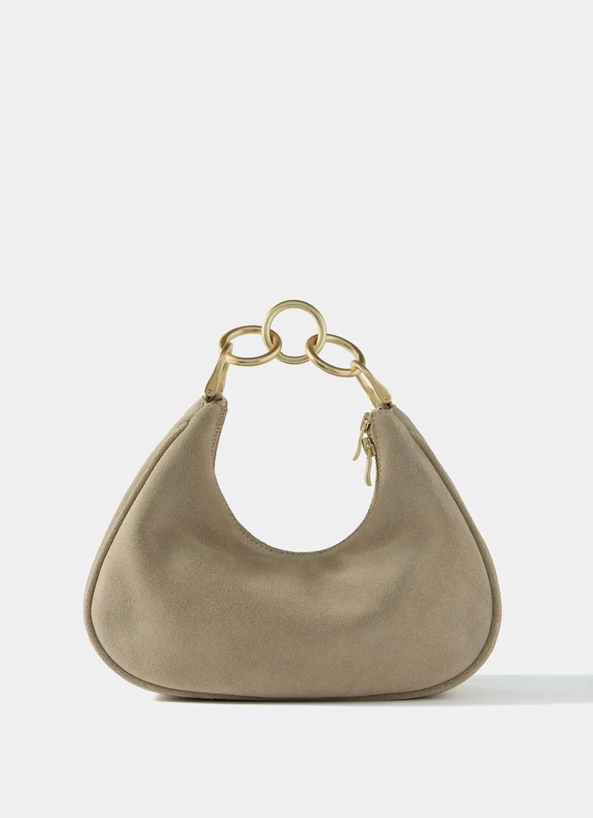 Ida Neutral Suede Grab Bag