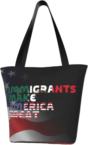 Immigrants Make America Great Fashion Shoulder Bag Large Capacity For Man Or Woman