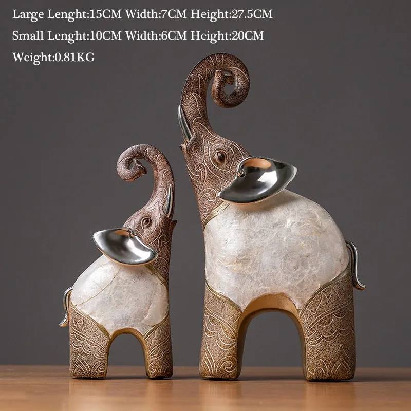 india style decorative elephant statue office desktop Decorative statues Home Decoration elephant figurine decor retro figures