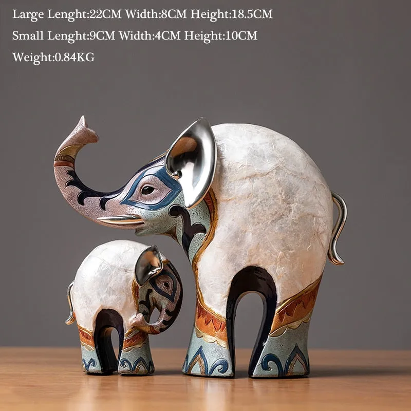 india style decorative elephant statue office desktop Decorative statues Home Decoration elephant figurine decor retro figures