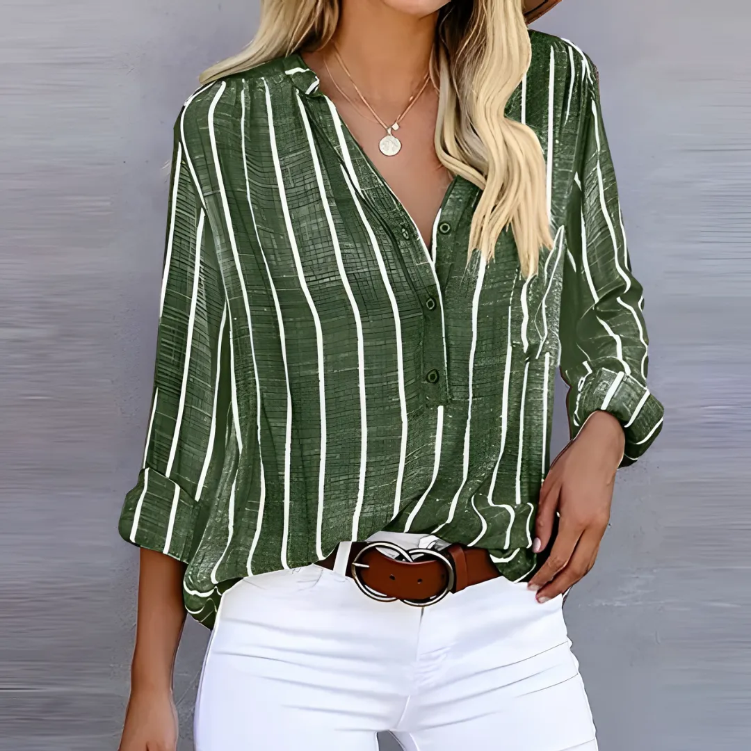 Jantien | Trendy striped women's blouse