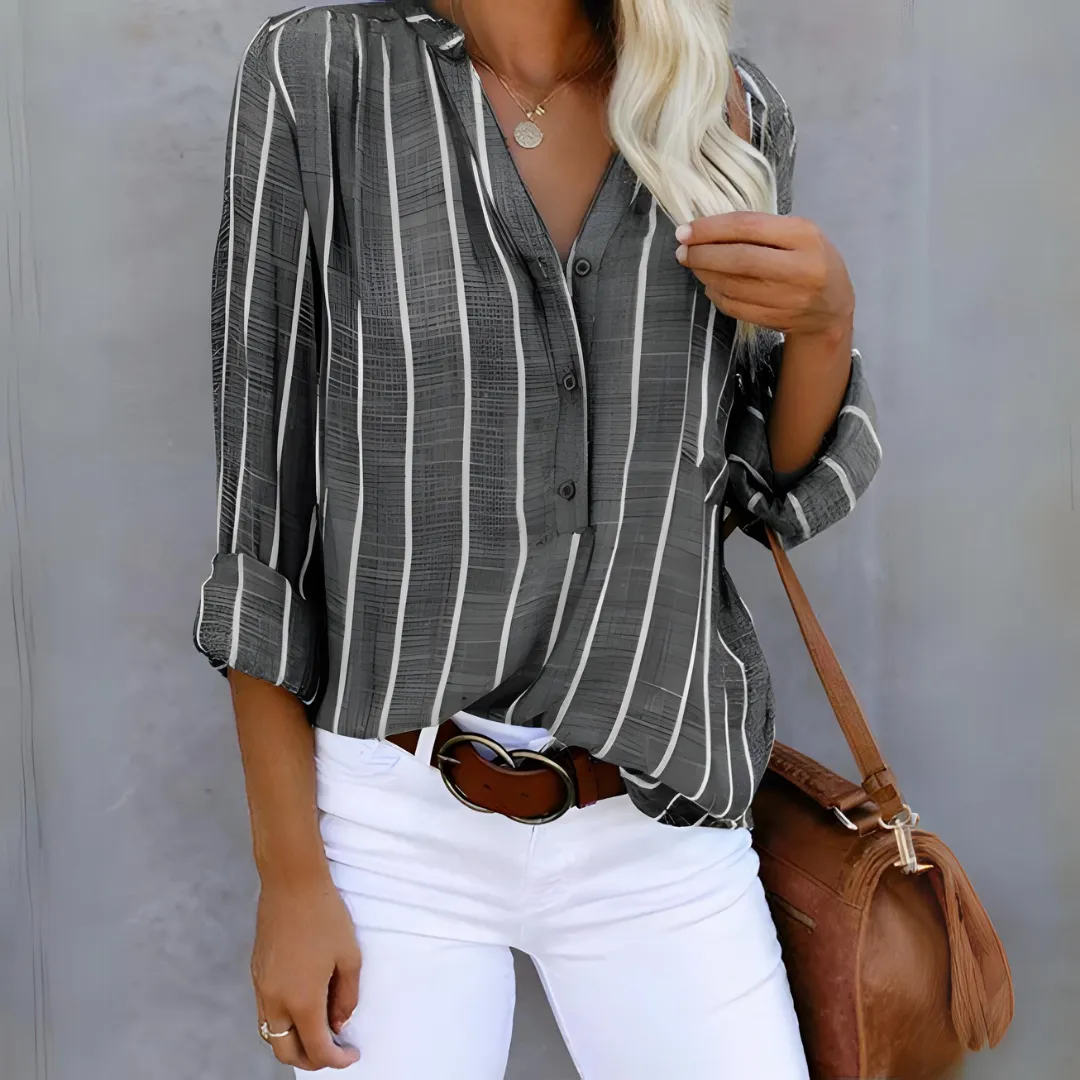 Jantien | Trendy striped women's blouse