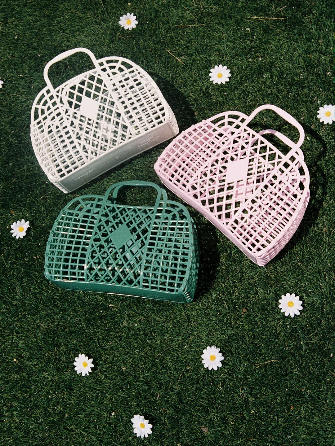 Jelly Retro Basket Small - Cream