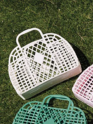 Jelly Retro Basket Small - Cream