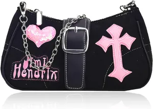 JeVenis Y2k Accessories Y2K Purse Cross Crossbody Bag Retro Vintage Cross Purse Clutch Alt Accessories
