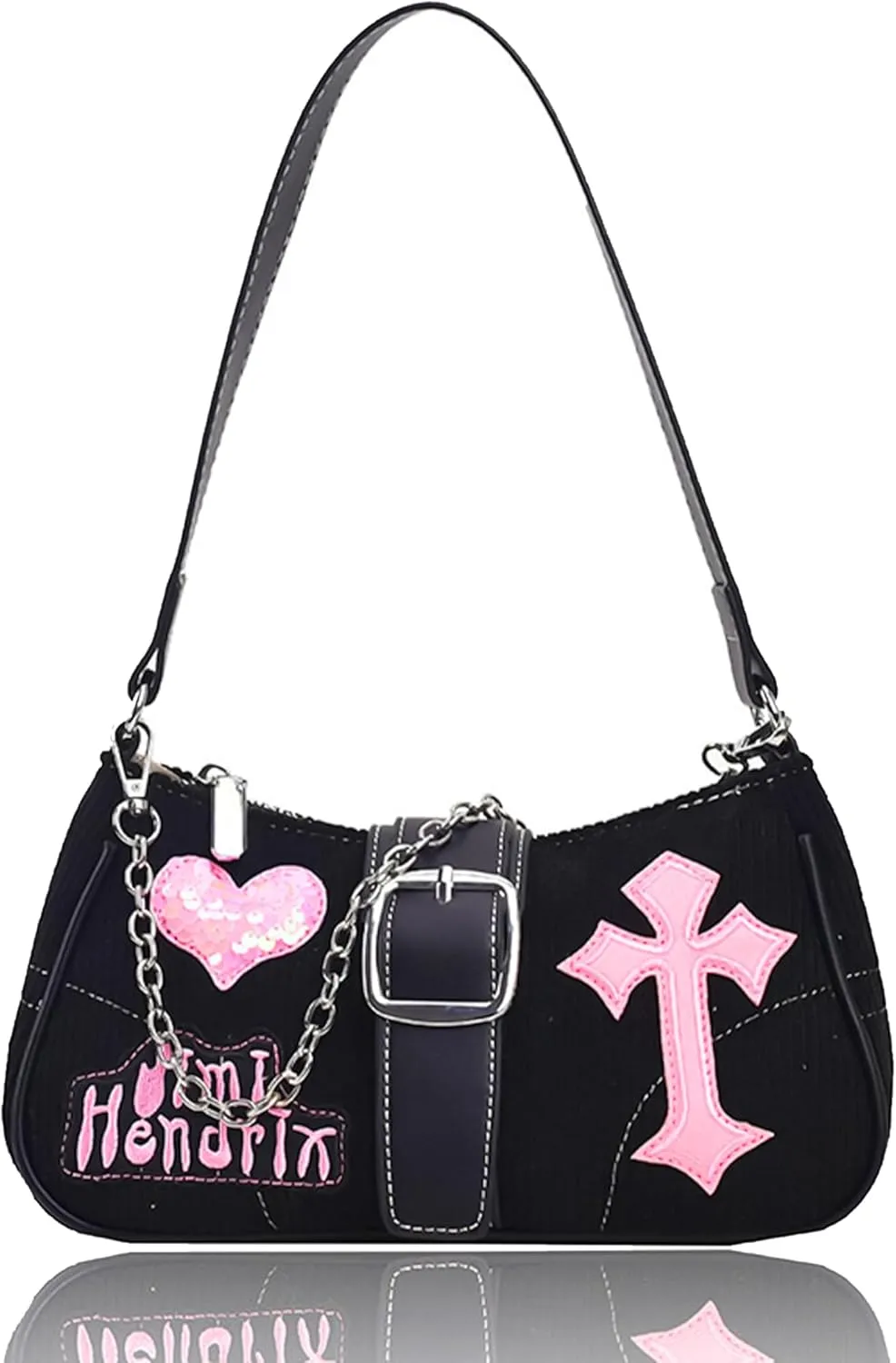 JeVenis Y2k Accessories Y2K Purse Cross Crossbody Bag Retro Vintage Cross Purse Clutch Alt Accessories