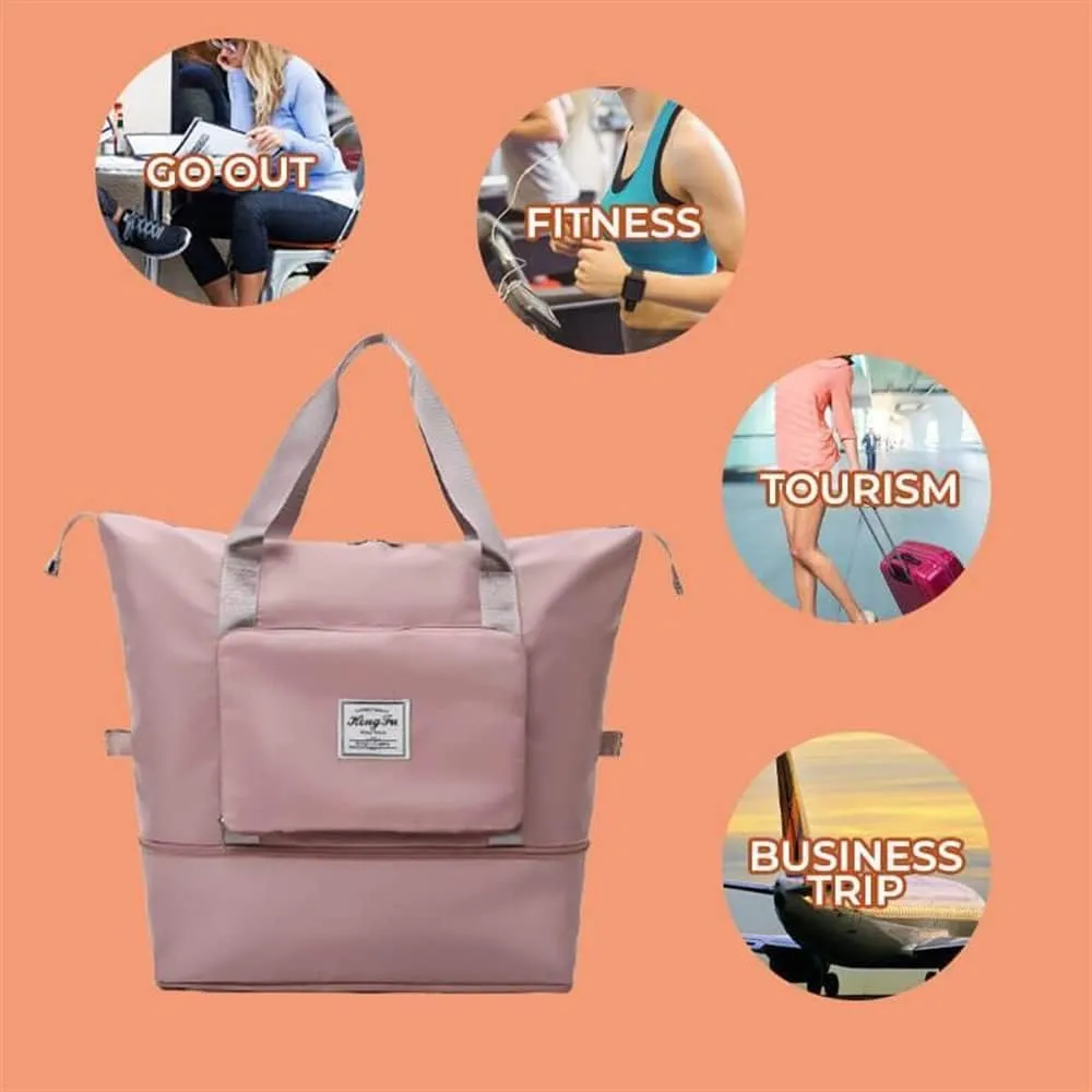 JSEIAJB Duffle Bag Gym Yoga Storage Shoulder Bag Capacity Folding Bags Waterproof Luggage Tote Handbag
