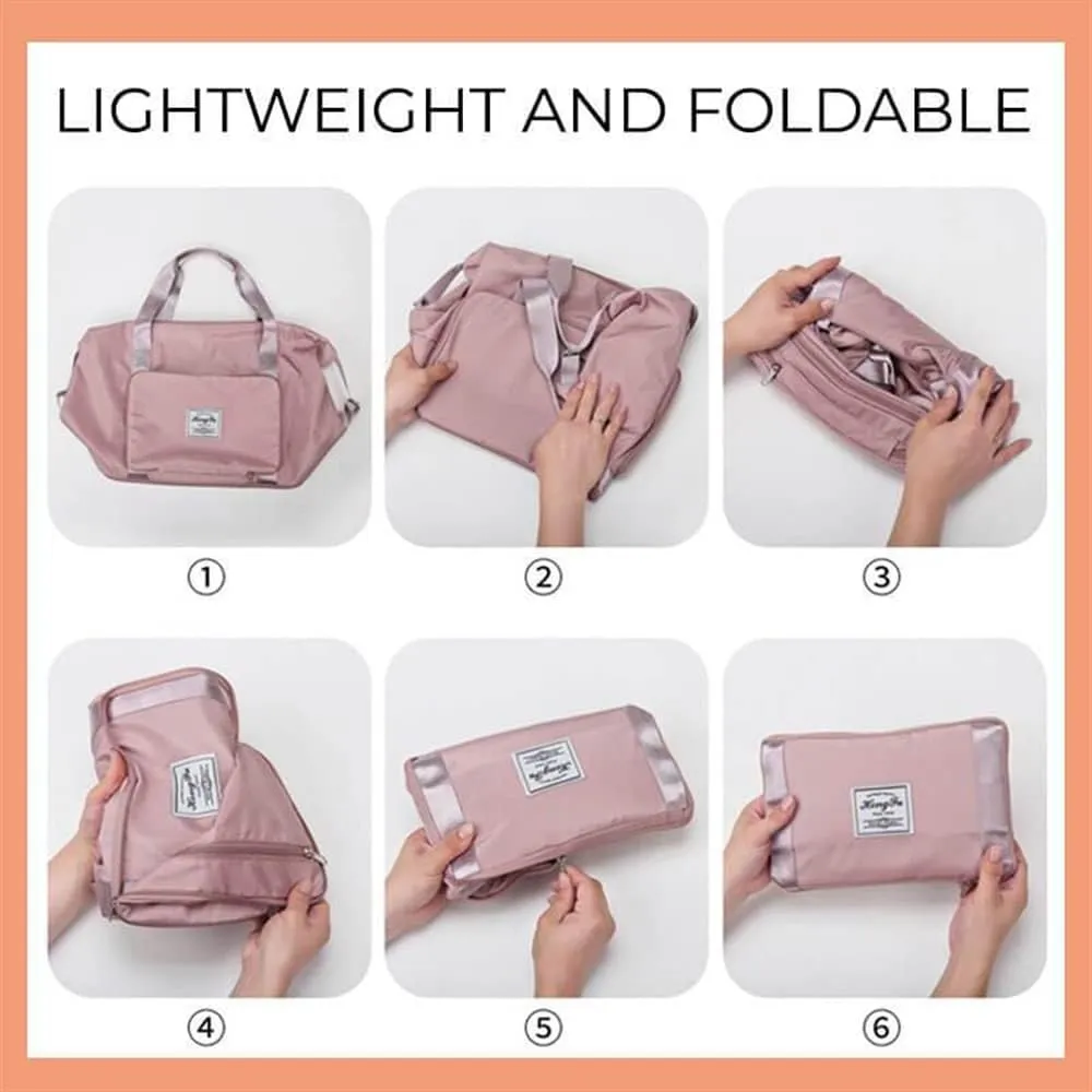 JSEIAJB Duffle Bag Gym Yoga Storage Shoulder Bag Capacity Folding Bags Waterproof Luggage Tote Handbag
