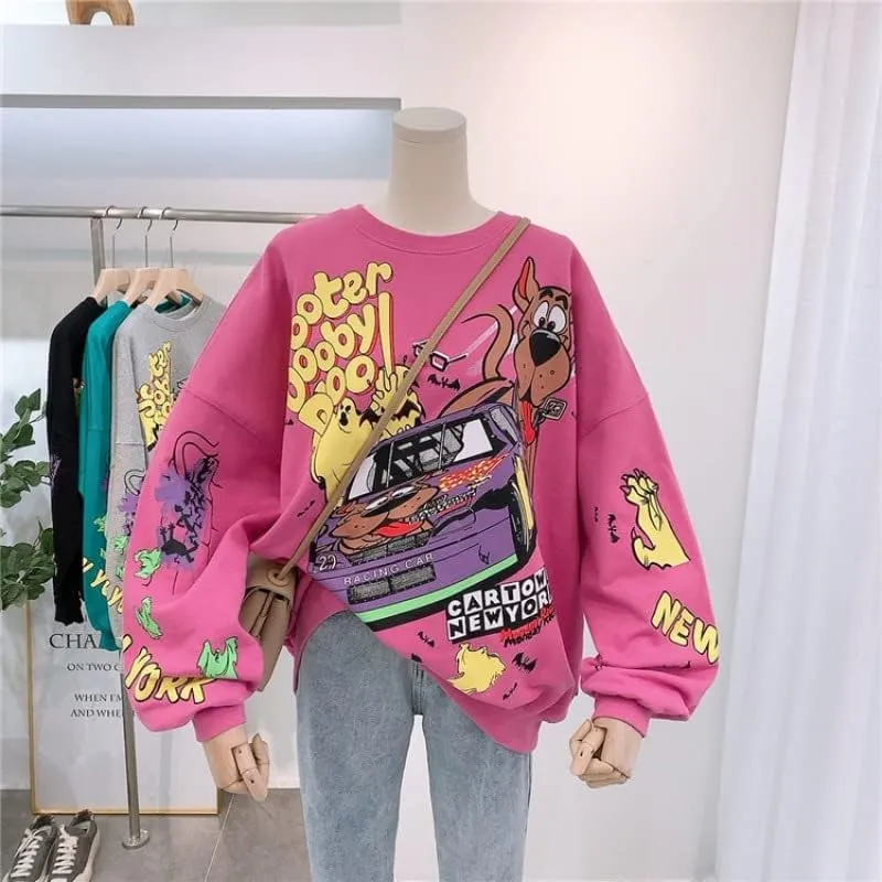 Kawaii Sweatshirt Harajuku Ladies Pullover Women's Anime Hoodiem Y2K Garbage Clothes, Kawaii Gothic Clothing