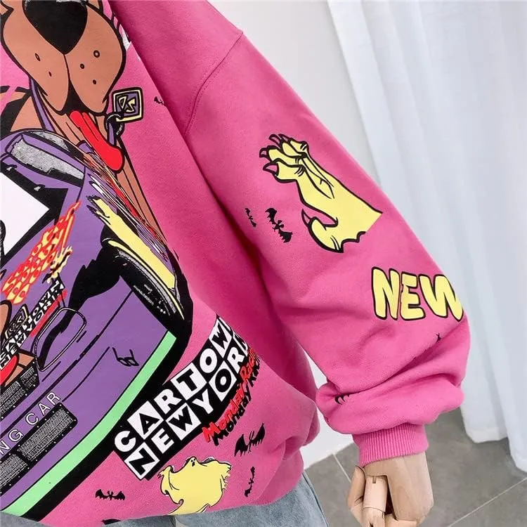 Kawaii Sweatshirt Harajuku Ladies Pullover Women's Anime Hoodiem Y2K Garbage Clothes, Kawaii Gothic Clothing
