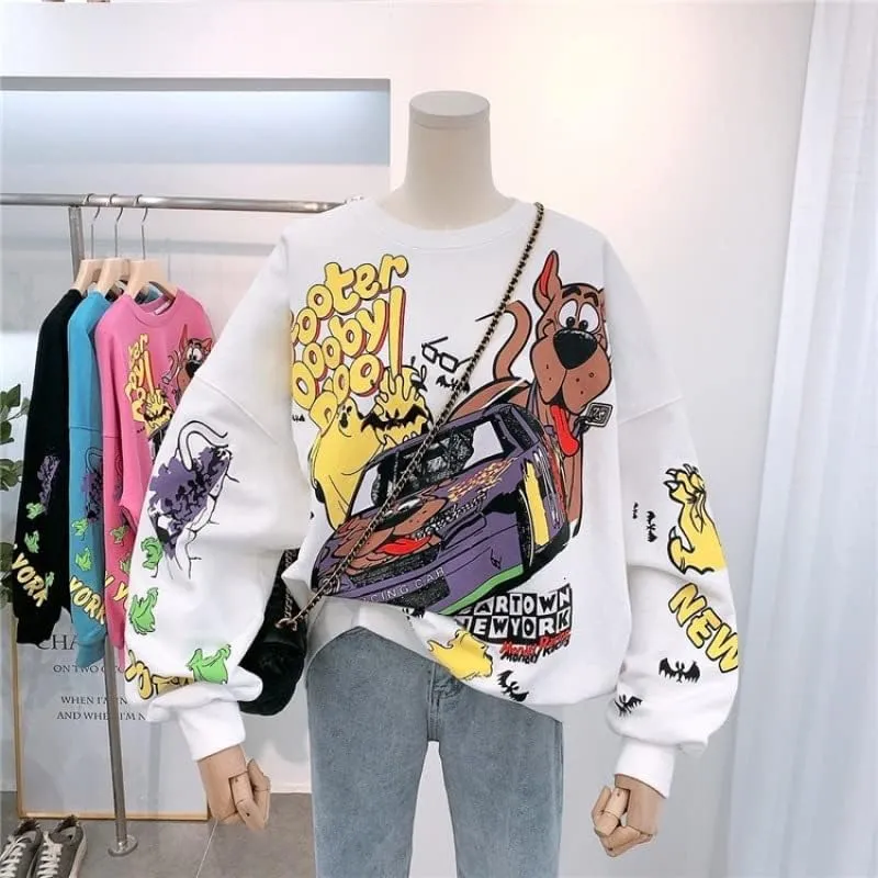 Kawaii Sweatshirt Harajuku Ladies Pullover Women's Anime Hoodiem Y2K Garbage Clothes, Kawaii Gothic Clothing
