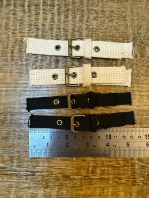 Kilt Strap, Antique Brass Buckle, Black, Ivory High Quality, Crafts, Clothing, Bags, 13cm, 16cm