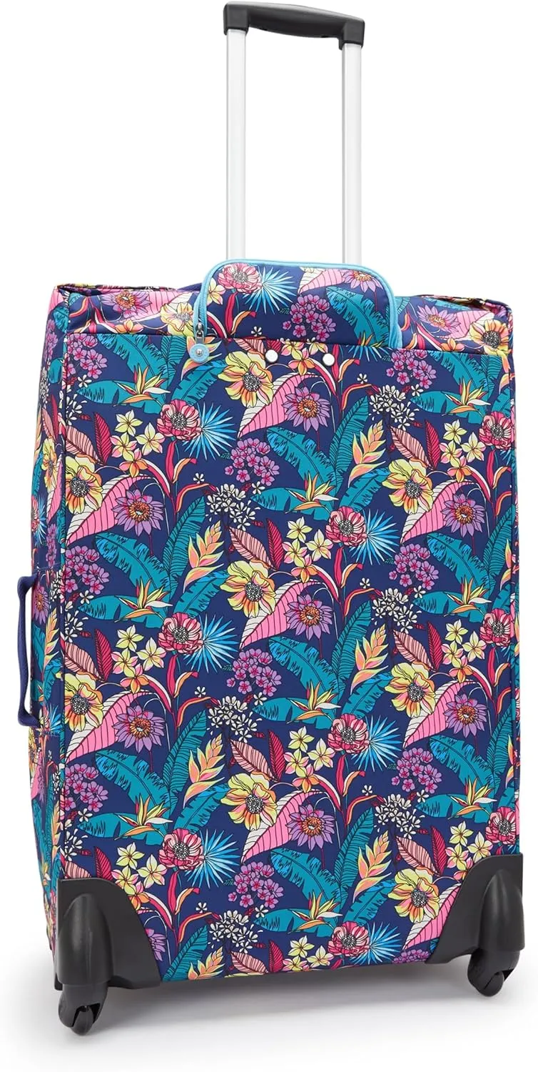 Kipling Women's Darcey Large 29-Inch Softside Checked Rolling Luggage, 360 Degree Spinning Wheels