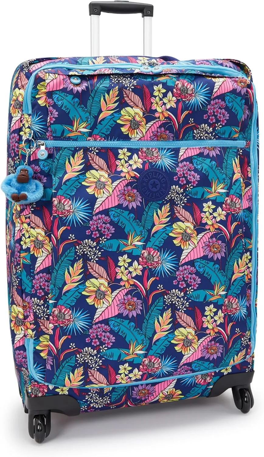 Kipling Women's Darcey Large 29-Inch Softside Checked Rolling Luggage, 360 Degree Spinning Wheels