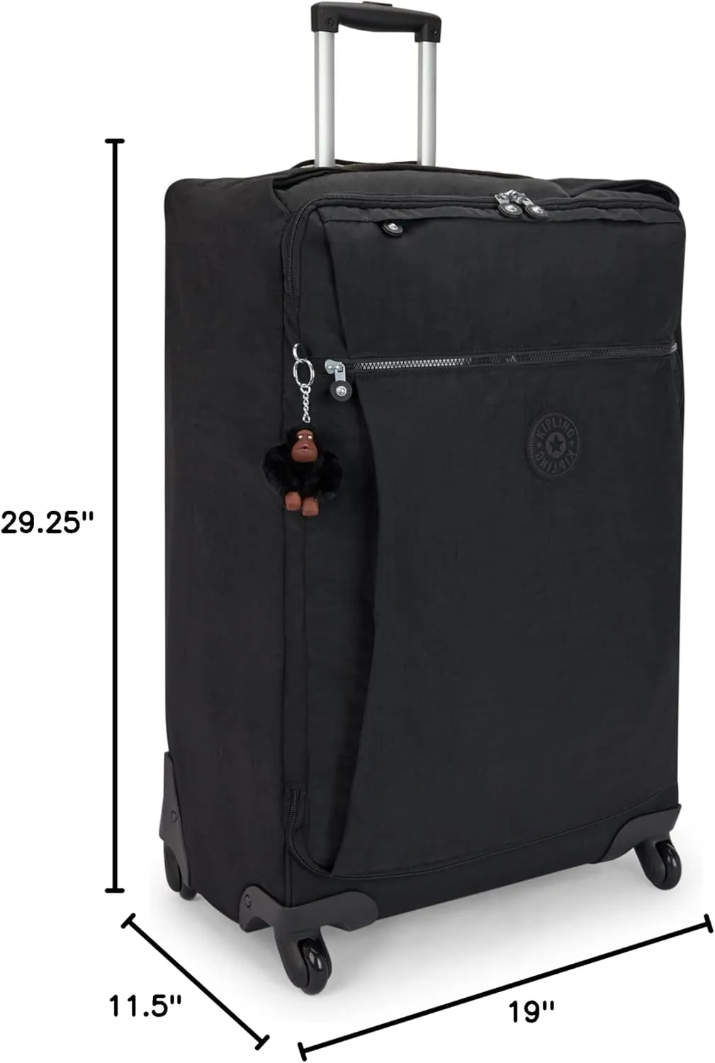 Kipling Women's Darcey Large 29-Inch Softside Checked Rolling Luggage, 360 Degree Spinning Wheels