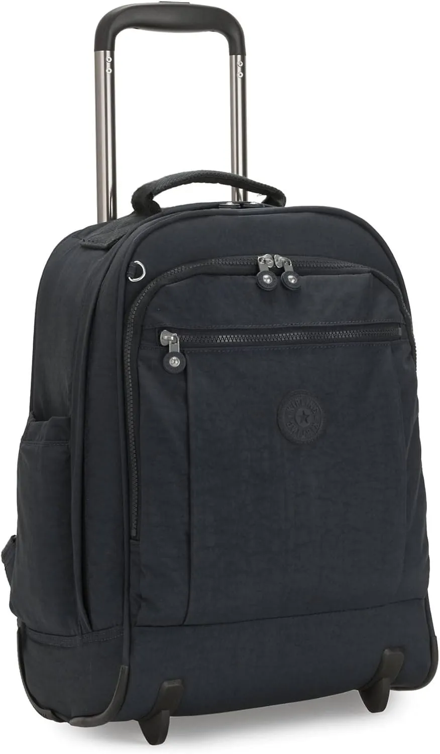 Kipling Women's Gaze Large Rolling, Durable, Wheeled Backpack with Adjustable Shoulder Straps, Nylon Book Bag, True Blue Tonal, 8.25" L x 17.25" H x 12.25" D,100352251