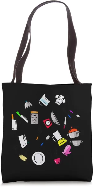 Kitchen Tools Pattern Cute Cooking Utensils Chef Cook Gift Tote Bag