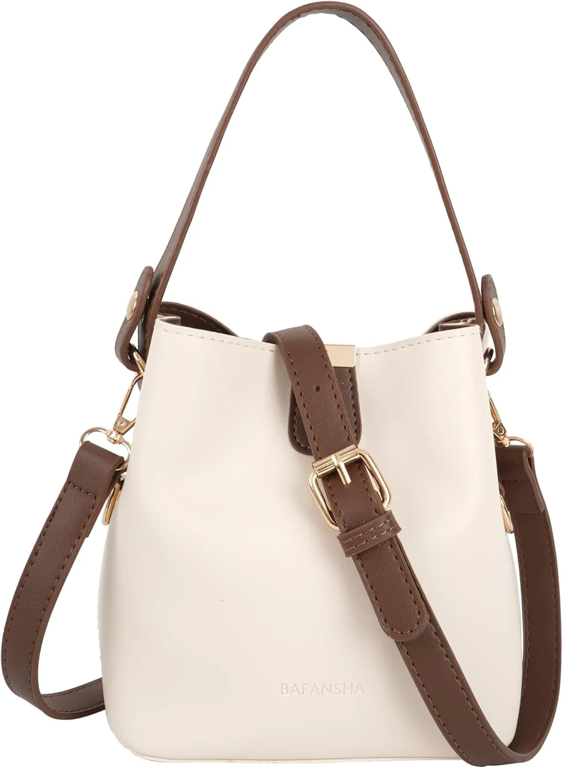 LABANCA Women Retro Alligator Bucket Bags Crocodile Pattern Designer Shoulder Bag Ladies PU Purse Crossbody Wallet Bag