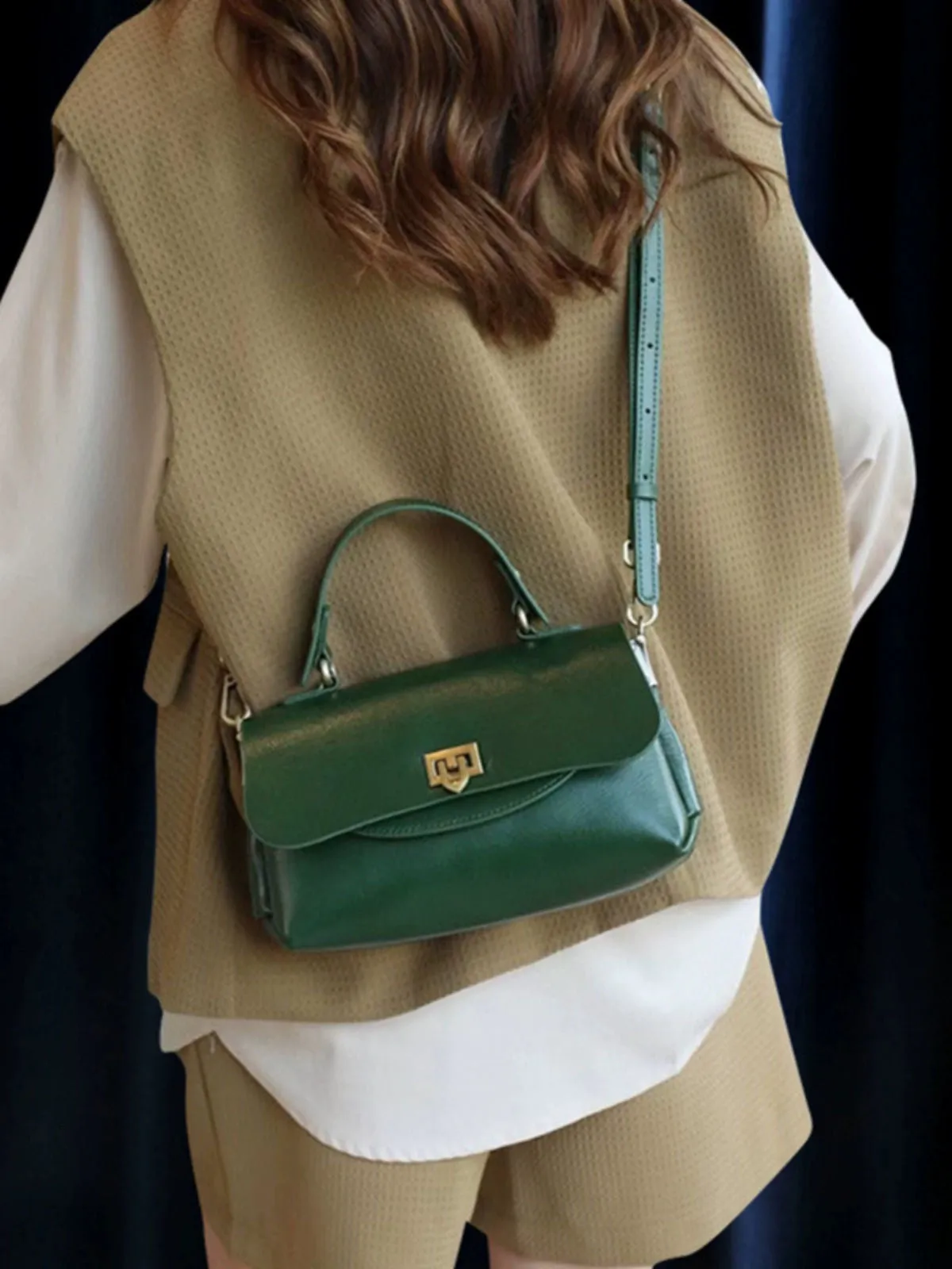 Ladies' handbag retro temperament OL commuting women's bag broadband fashion multi bag single shoulder crossbody bag trend