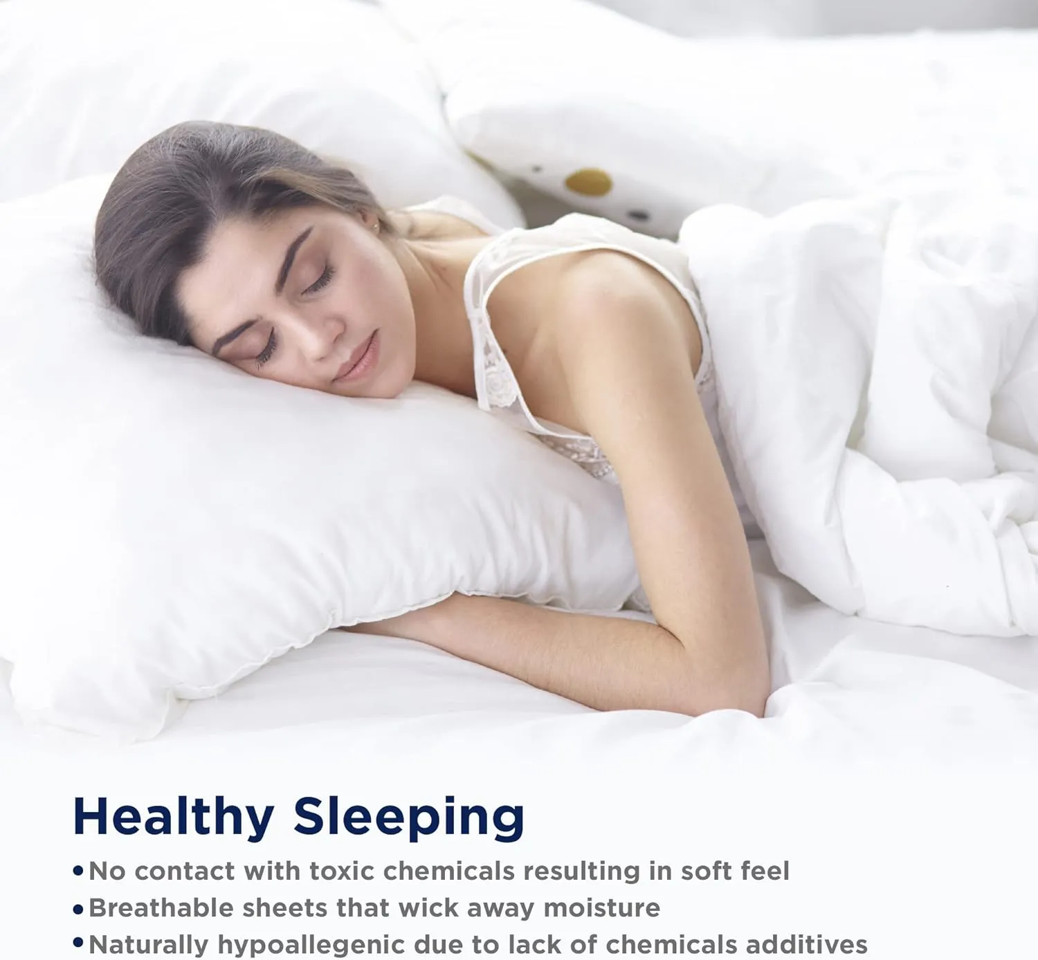 LANE LINEN 1000 TC 100% Egyptian Cotton Cal King Sheet Set, 16 inch Deep Pocket Fully Elasticized French Reinforced Pocket Seams for Soft, Comfy & Fresh Bed Eco Friendly Cooling Sheets -Estate Blue