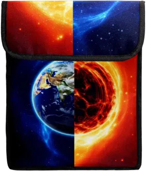Laptop Bag for Women,Computer Bags for Women,for Laptop or Tablet,3D Yin Yang Gossip Sun Earth