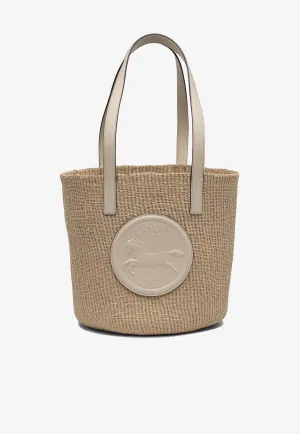 Large Horse Medal Basket Bag