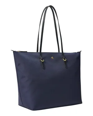 Lauren by Ralph Lauren Navy Keaton Large Tote Bag