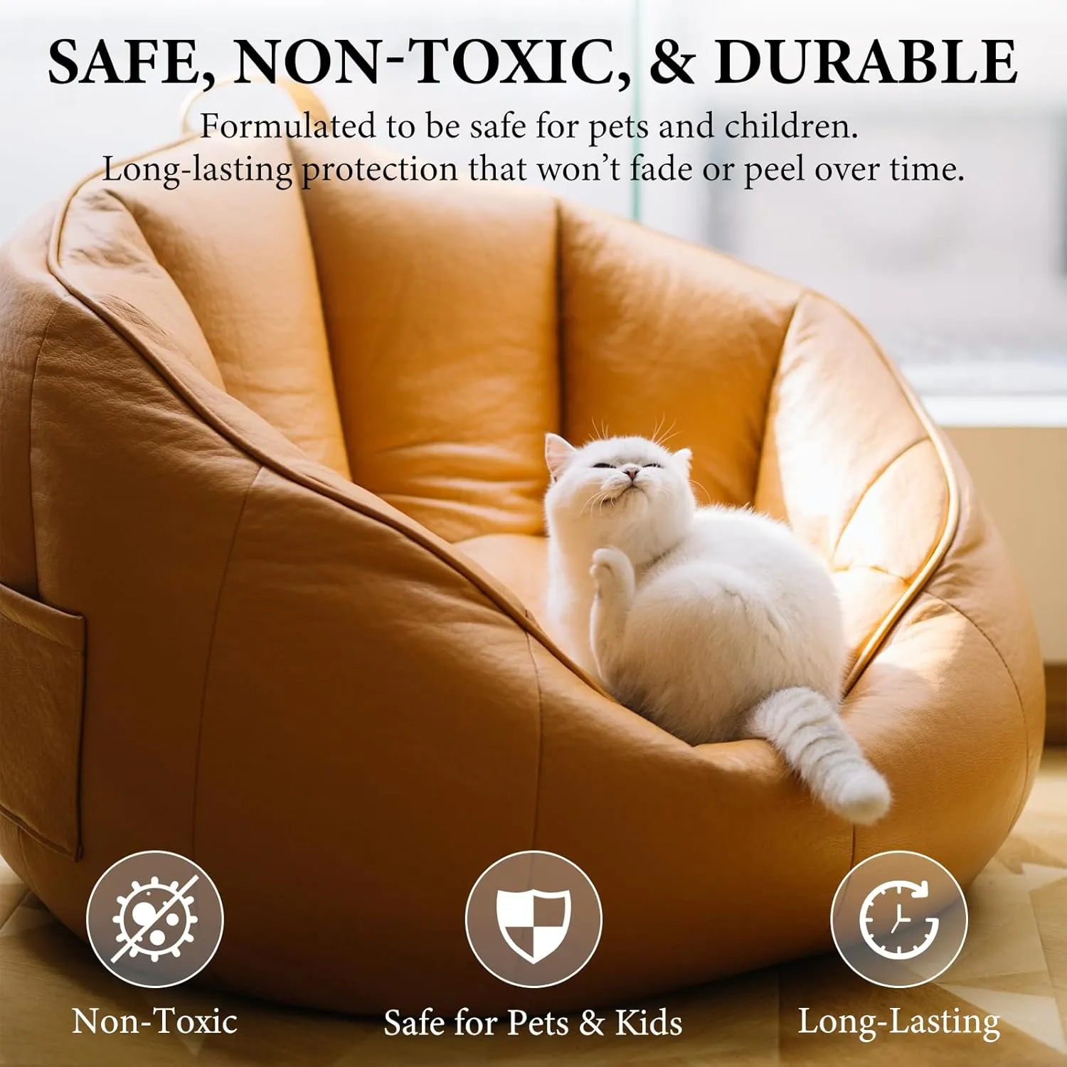 Leather Recoloring Balm Leather Color Restorer Scratch Repair Leather Paint for Furniture Couches Car Seats Shoes Bags Leather Dye and Scratched Leather with Leather Conditioner - TAN