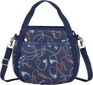 LeSportsac Small Jenni Crossbody Bag (Navy Status Chain)