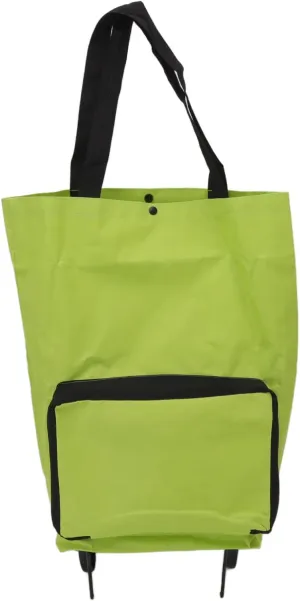 Lightweight Collapsible Shopping Cart, Folding Cart with Wheels, Reusable Grocery Bags, Travel Bag Wheels Foldable Trolley for Large Capacity Portable Utility Picnics Women or