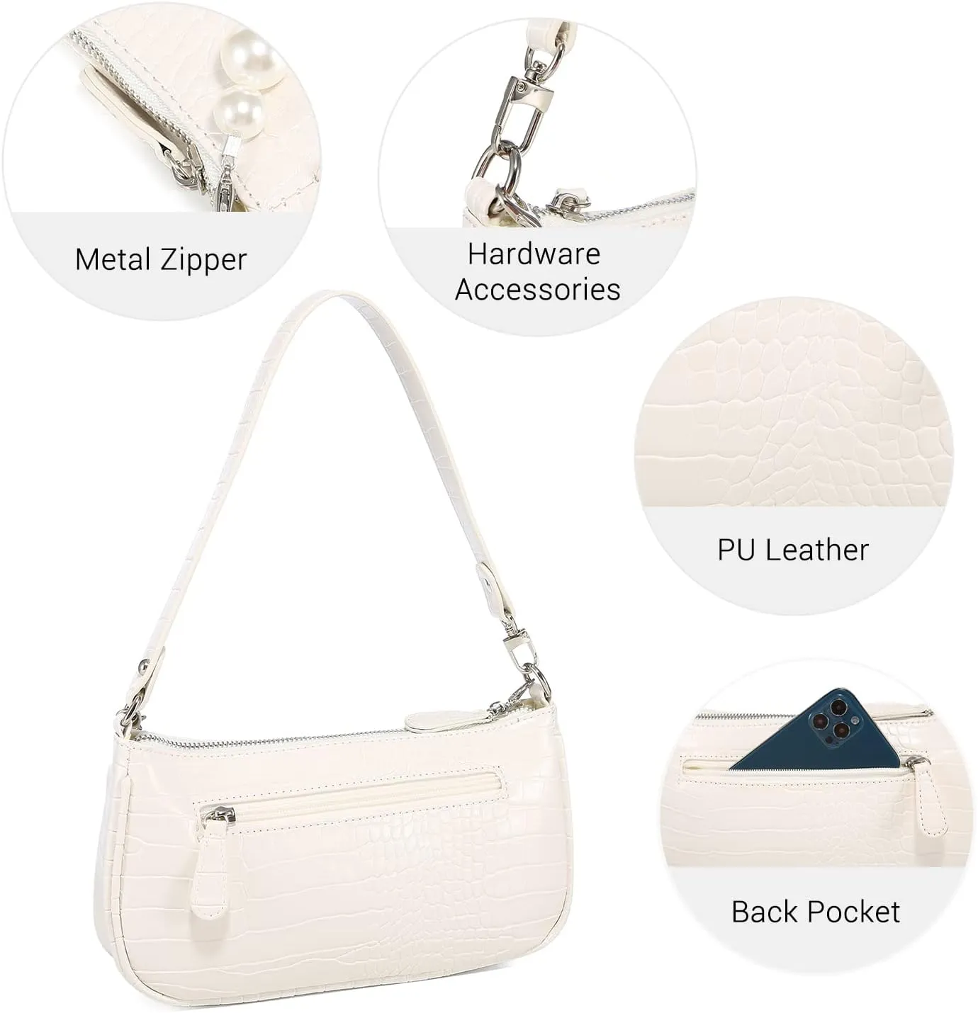 Loiral Small Purse for Women, Retro Classic Tote HandBag Shoulder Bags Clutch Purse