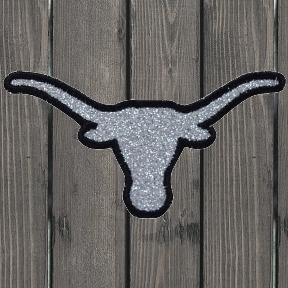 Long Horn Embroidered Patch — Iron On