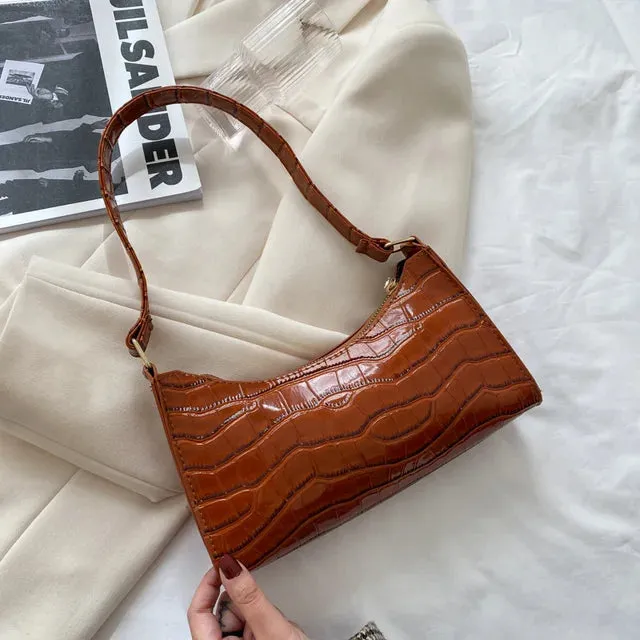 Mallie - Ladies shoulder bag in retro leather