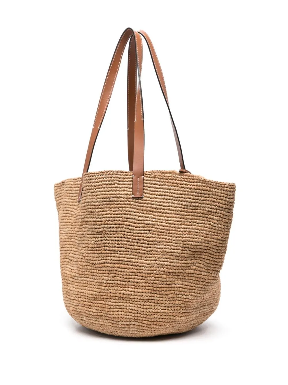 Manebi Basket Raffia Tote Bag