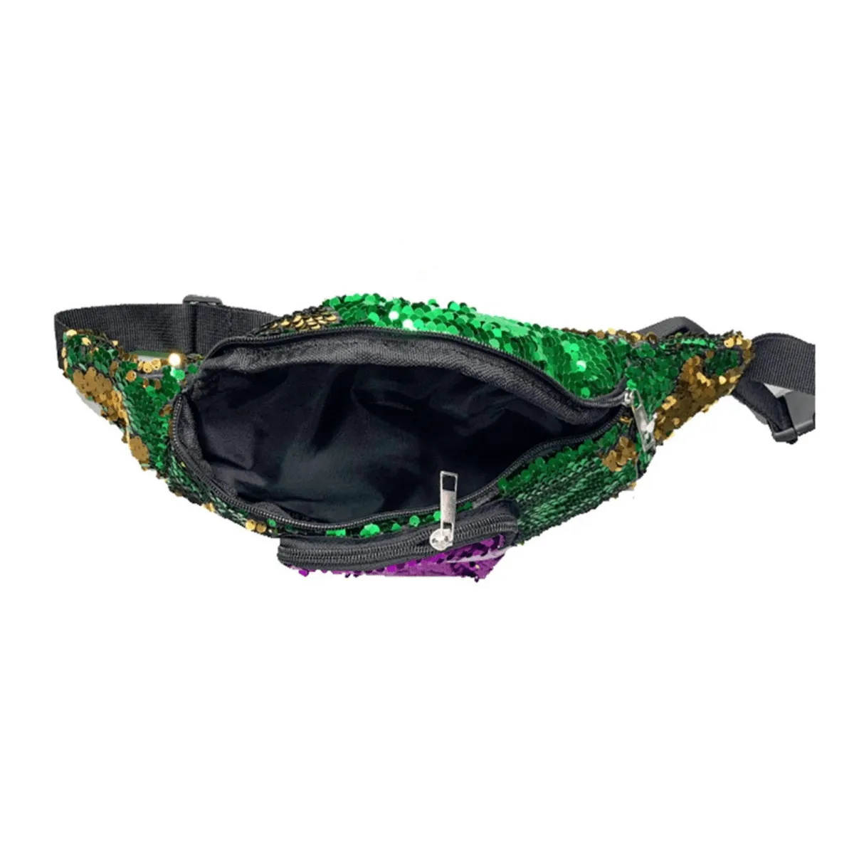 Mardi Gras Sequined Fanny Pack