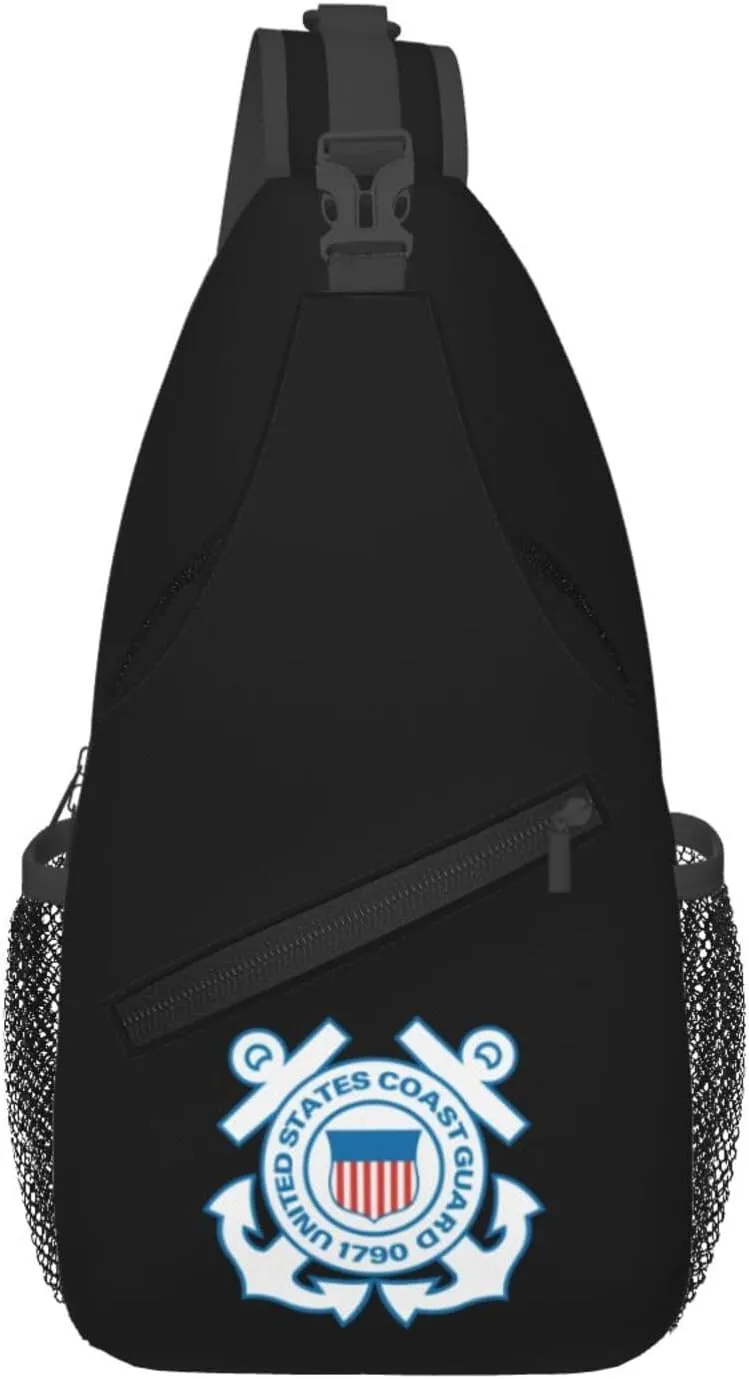 Mark of the U.S. Coast Guard Crossbody Bags For Women Men Chest Backpack Gym Shoulder Bag Travel Outdoor Sports Casual Crossbody Bags