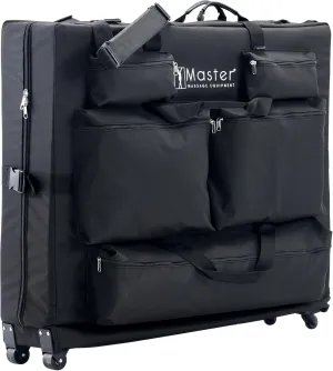 Master Massage Universal Size Wheeled Massage Table Carry Case with Wheels - Carrying Bag for Foldable Massage Bed with Castors-Fits 27” to 32” Width Folding Massage Tables - Black.