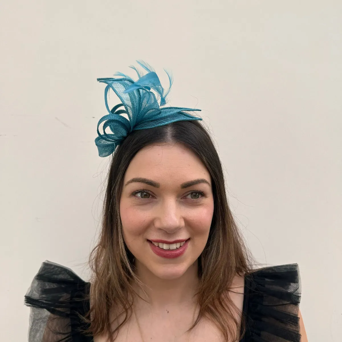 Max and Ellie BF3 Small Fascinator in Blues