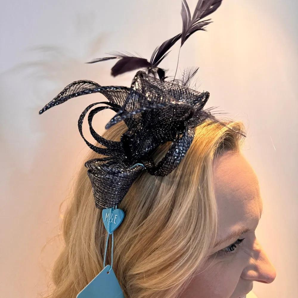 Max and Ellie BF3 Small Fascinator in Blues