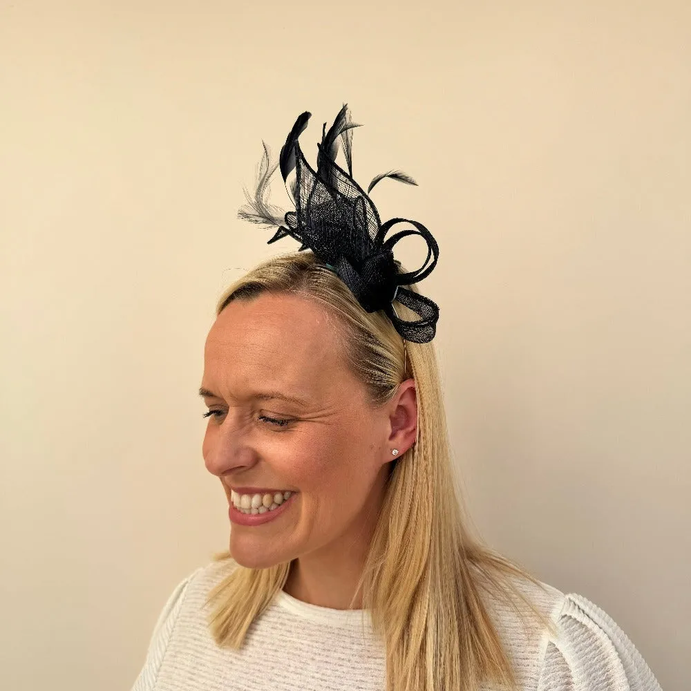 Max and Ellie BF3 Small Fascinator in Blues