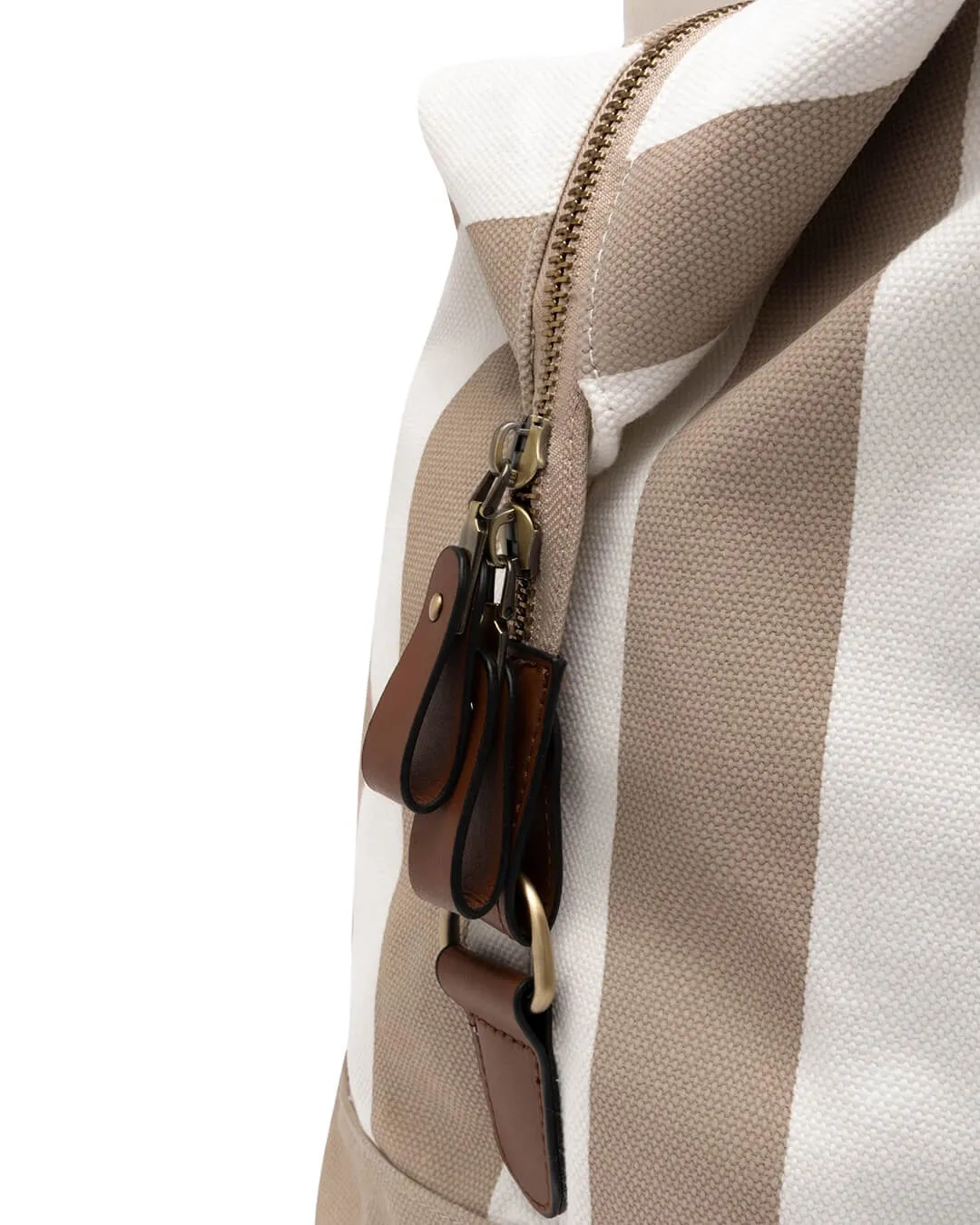Mc2 Beige Striped Travel Bag