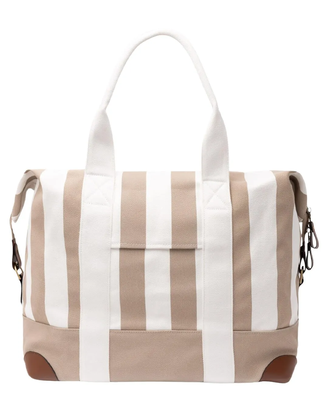 Mc2 Beige Striped Travel Bag